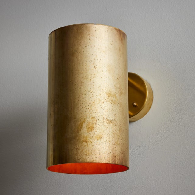 Brass Large Hans-Agne Jakobsson C 627 'Rulle' Raw Brass Outdoor Sconce For Sale - Image 8 of 12