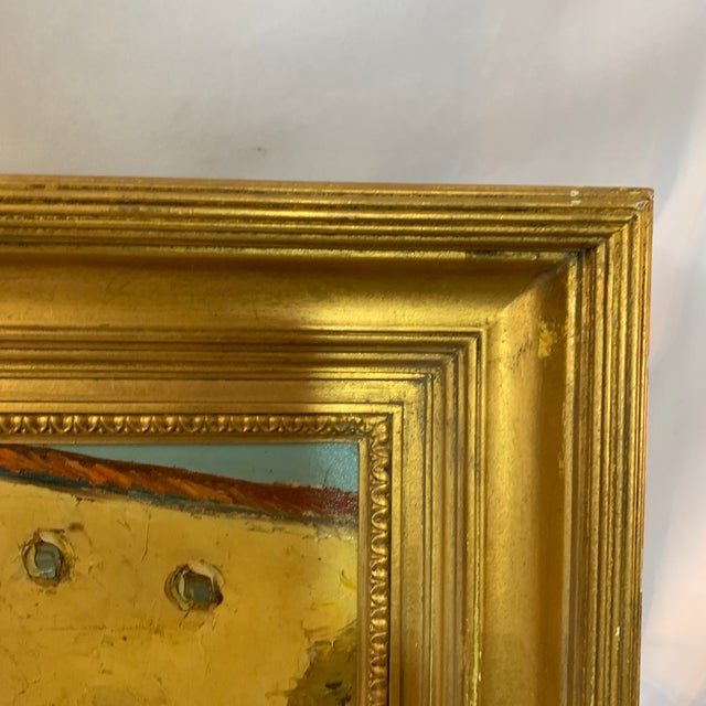 Early 20th Century Signed Venitian Impasto Painting For Sale - Image 5 of 9