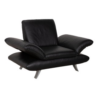 Rossini Armchair in Black Leather from Koinor For Sale