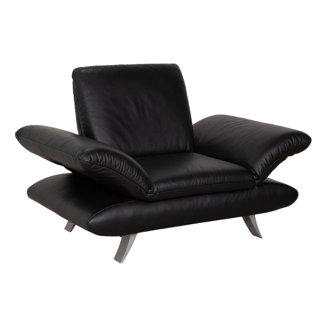 Rossini Armchair in Black Leather from Koinor For Sale