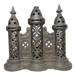 Rare Antique 19th Century Church Towers Eddy & Stephens Company Still Coin Bank For Sale