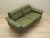 Wood Danish Green Leather Sofa, Denmark, 1970s For Sale - Image 7 of 15