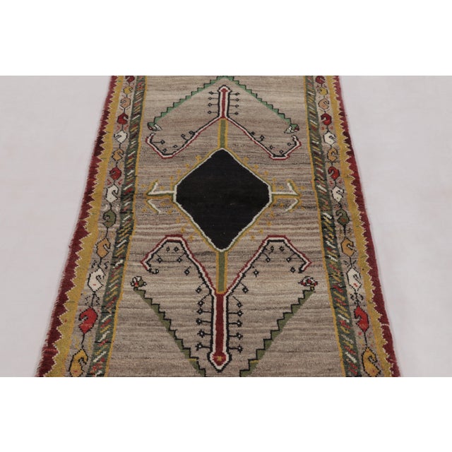 Rug & Kilim Vintage Persian Gabbeh Runner, Polychromatic Geometric Patterns - Rug & Kilim For Sale - Image 4 of 10