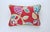 2020s Vibrant Cottagecore Charm: Hana Chess in Ruby + Romo Miro in Beijing Blue + Down-Feather Filled Pillows = a Set of 4 For Sale - Image 5 of 17