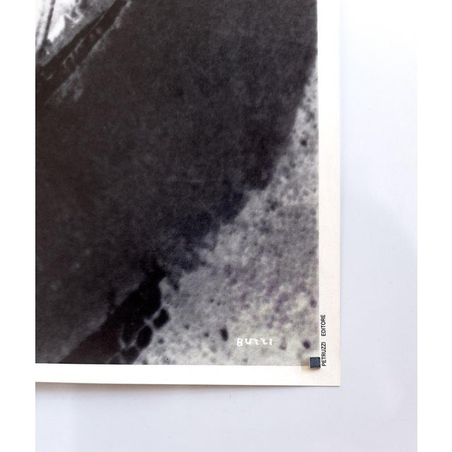 Black Italia 90 Original World Cup Poster by Alberto Burri, 1990 For Sale - Image 8 of 9