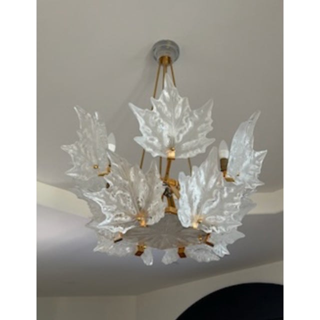 Lalique Champs-Élysées Two Tiered Chandelier For Sale - Image 17 of 18