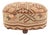 Oval Kilim Upholstered Footstool For Sale