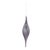 Elevate your holiday decor with this exquisite set of Grey Ribbed Glass Drop Ornaments. Designed to bring sophistication...