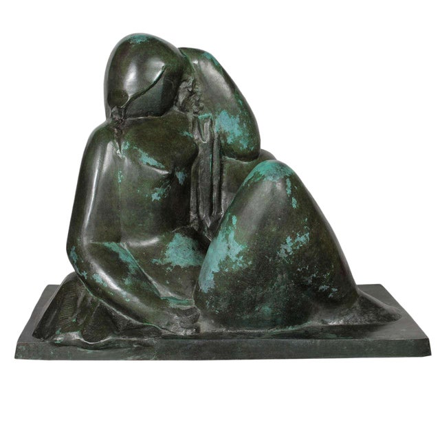 Original Bronze Sculpture "Le Reve" by Joseph Csaky For Sale