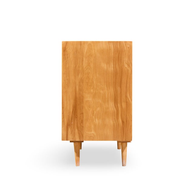 Glenn of California Stanley Young for Glenn of California Mid Century Walnut Sliding Door Credenza For Sale - Image 4 of 10