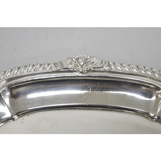 Vintage Gorham Y1130 Y1131 Victorian Silver Plated Gravy Sauce Boat & Underplate For Sale - Image 16 of 18