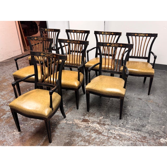 Design Plus Gallery presents a Set of Eight of the Gothenburg Armchairs by Sloan Miyasato. This set brings together a...