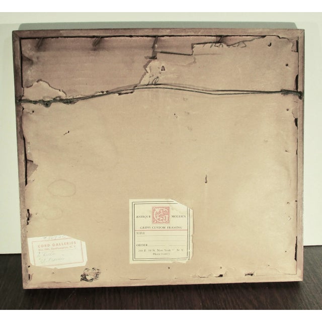 Wood Fine Art Mono Print by d'Avila Circa 1950s' For Sale - Image 7 of 9