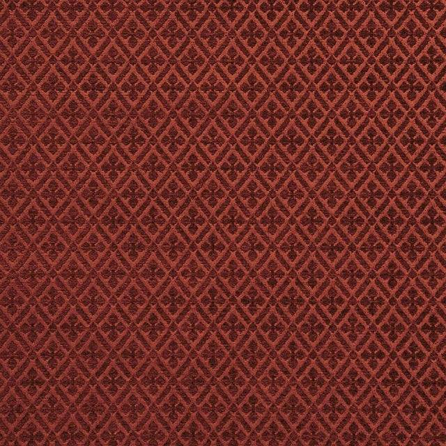 Contemporary Sample - Schumacher Whittington Chenille Fabric in Poppy For Sale - Image 3 of 3