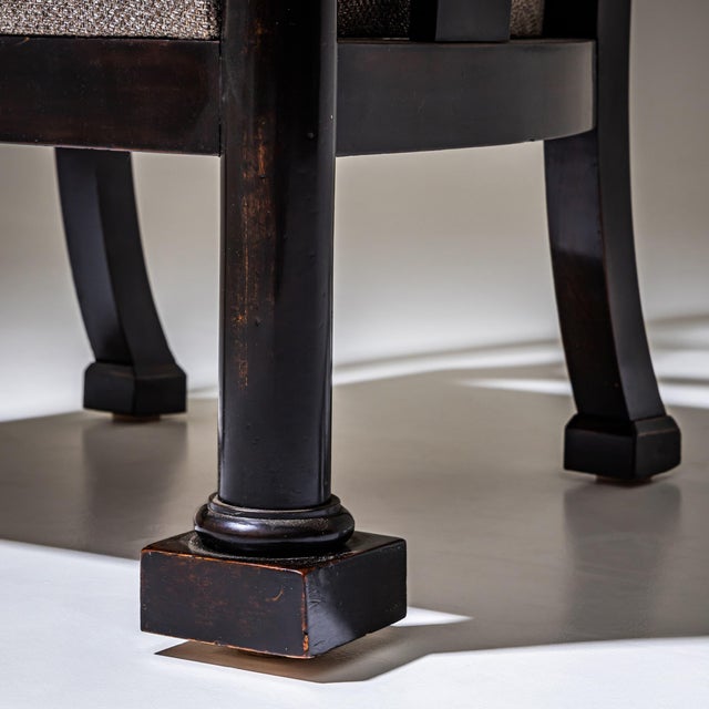 Brown Antique Biedermeier Armchairs, Austria, 1830, Set of 2 For Sale - Image 8 of 10