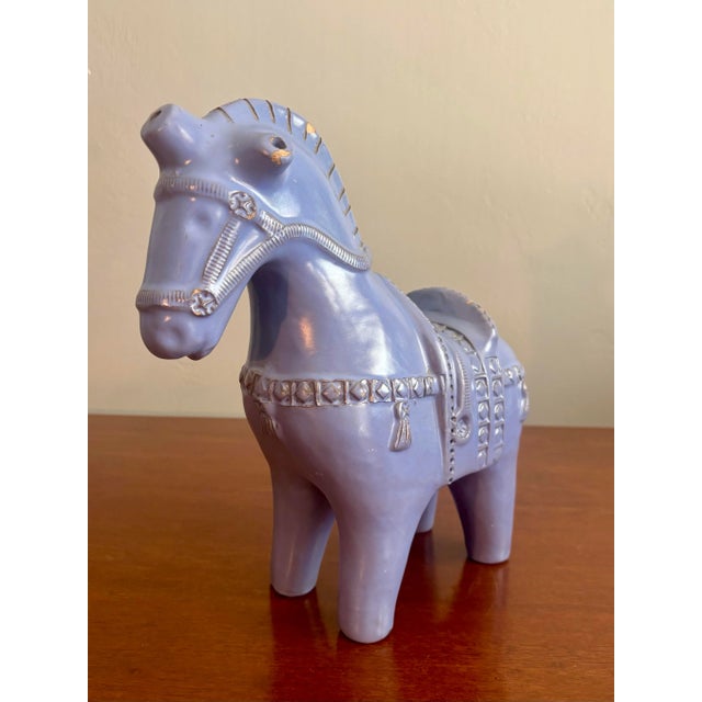 1960s 1960s Ceramic Horse Sculpture by Aldo Londi for Bitossi For Sale - Image 5 of 8