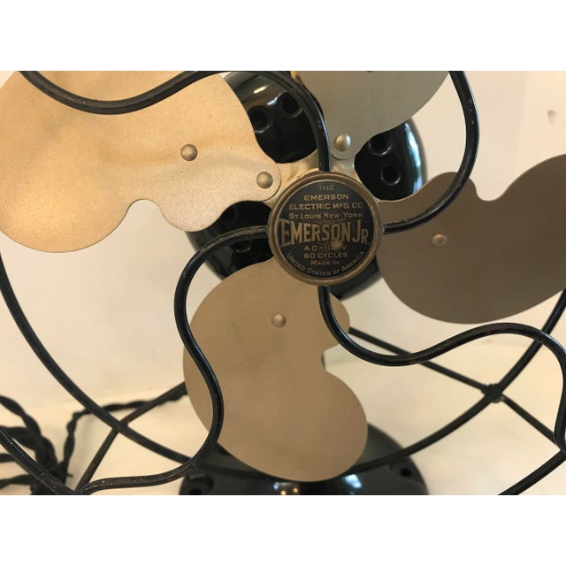 Art Deco 1921 Emerson Jr. 9” Electric Fan For Sale - Image 3 of 8