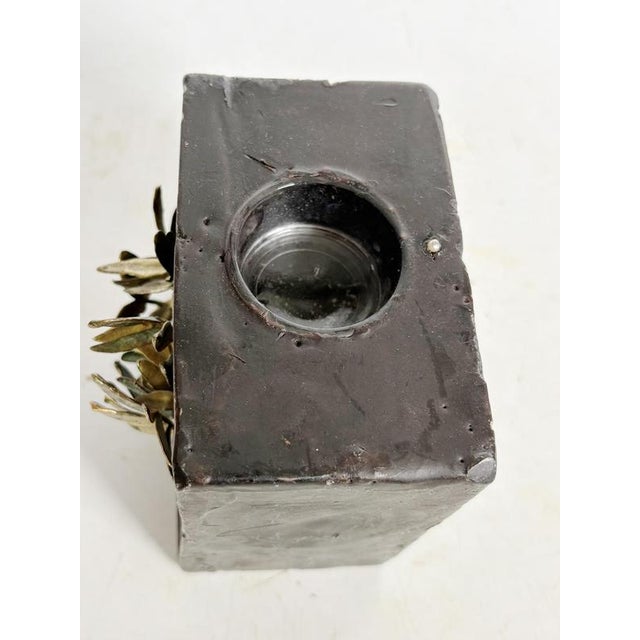 Candleholder in Candle and Brass, France, 1970 For Sale - Image 10 of 16