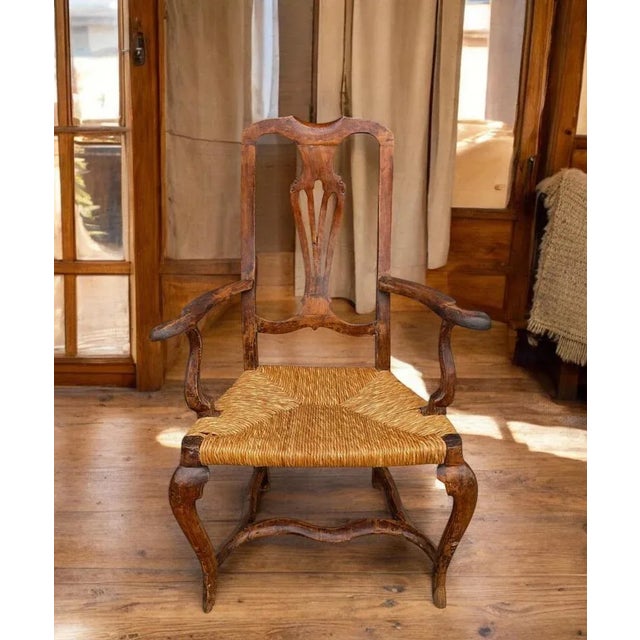 Louis XV Venetian Armchair in Walnut For Sale - Image 18 of 18