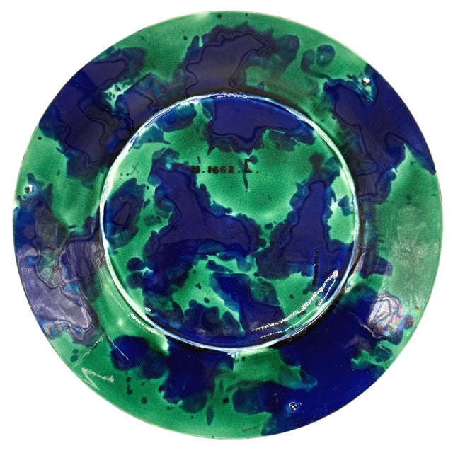 A Wedgwood Majolica Plate With Dog, English, Ca. 1873 For Sale - Image 10 of 13