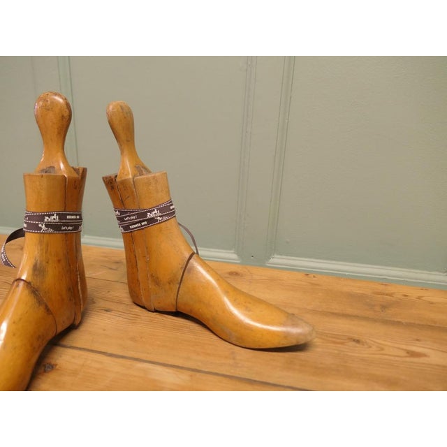 Ladies Treen Ankle Shoe Stretchers, Set of 2 For Sale - Image 4 of 8