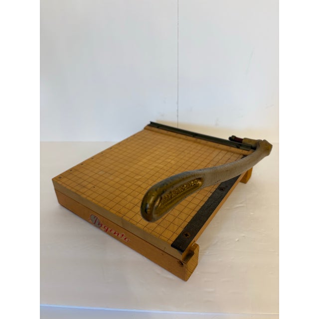 Vintage Ingento Paper Cutter For Sale - Image 4 of 6