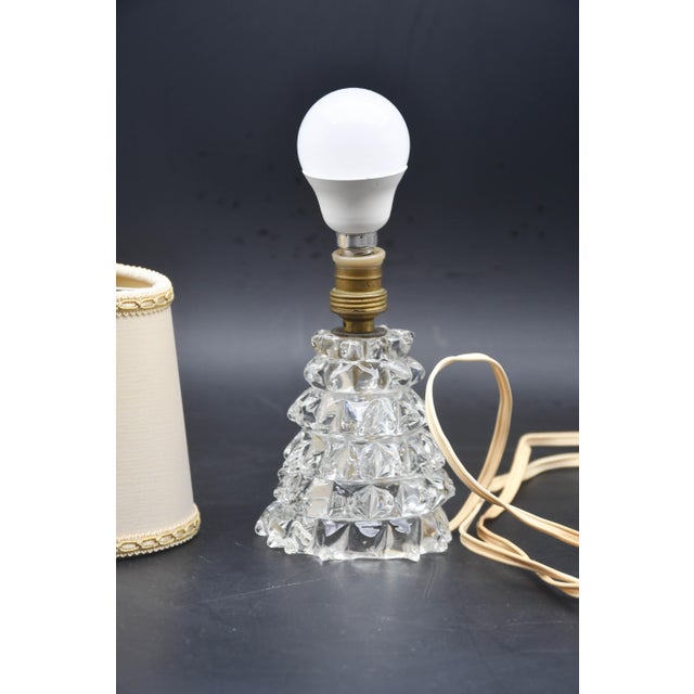 Charming Table Lamp in Rostrato Murano Glass Vase for Barovier & Toso, 1940s For Sale - Image 10 of 13