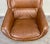 Brown Swedish Mid Century Modern Brown Faux Leather Lounge Chair & Ottoman For Sale - Image 8 of 12