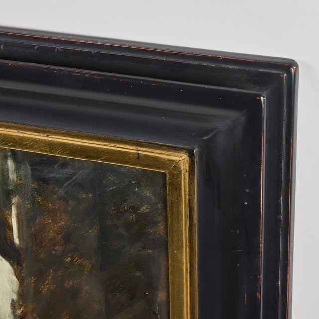 Late 20th Century Oil on Canvas Painting of Ron Hicks, Framed For Sale In Los Angeles - Image 6 of 10