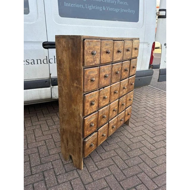 Antique Bank of Shop 25 Drawers For Sale - Image 13 of 18