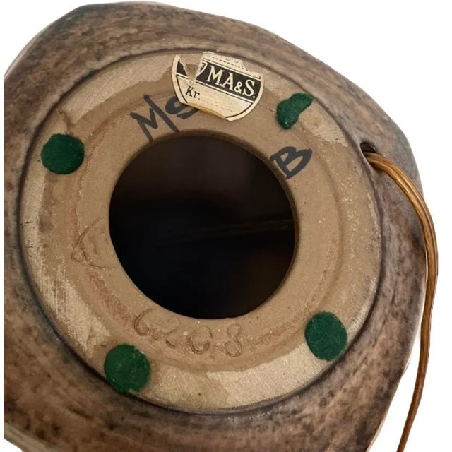 Ceramic Erika Table Lamp by Noomi Backhausen & Poul Brandborg for Søholm, Denmark For Sale - Image 5 of 7