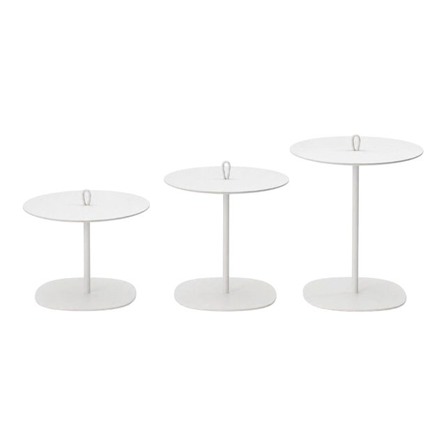 Set of Three Paola Lenti Strap Tables For Sale