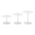 Set of Three Paola Lenti Strap Tables For Sale