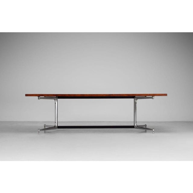 Black Conference Table by Preben Fabcius Jorgen Kastholm for Kill International, 1968 For Sale - Image 8 of 18