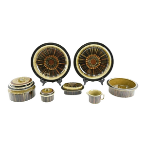 Mid 20th Century Arabia of Finland Kosmos Serving Dishes- Set of 9