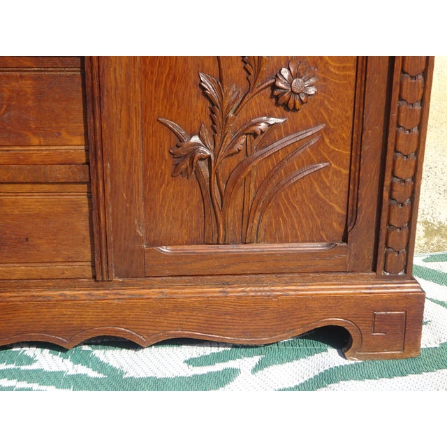 Vintage Oak and Glass Display Case, 1930s For Sale - Image 12 of 18