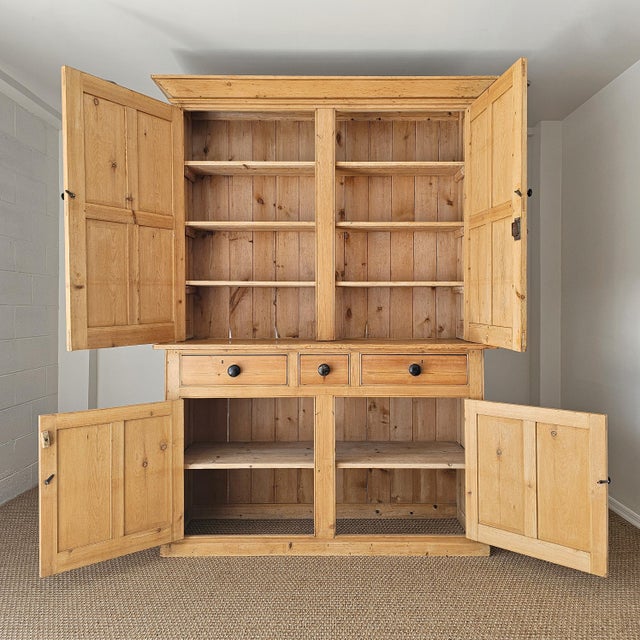 Dimensions: 66"W x 22.5"D x 90"H Upper shelves: 14"H x 9.75"D x 57"W 11.25"H x 9.75"D x 57"W 11.25"H x 9.75"D x 57"W...