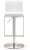 Amalfi White Steel Adjustable Bar Stool For Sale - Image 4 of 12