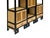 Set of 3 Black Tan Shutter Doors Display Cabinet Bookcase Room Divider For Sale - Image 11 of 12