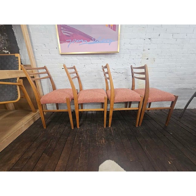 1960s Set of Four (4) Danish Mid-Century Modern Dining Chairs in the Style of j.l. Møller, Denmark, C. 1960s For Sale - Image 5 of 12