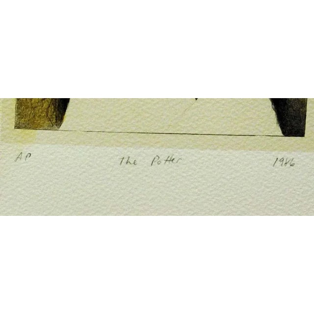 Frank-Howell "The Potter" Unframed Titled and Numbered by Artist For Sale - Image 4 of 5