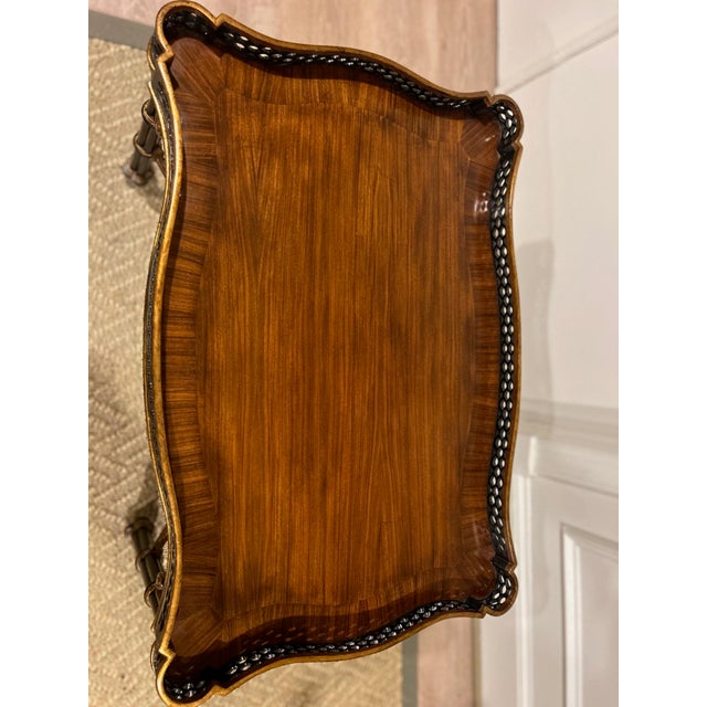 Ej Victor Coffee Table With Fretwork Gallery For Sale - Image 10 of 11