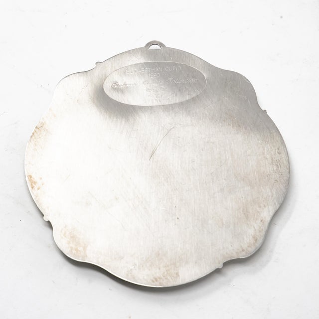 Gorham 1990 Gorham Sterling Elizabethan Cupid Wreath Ornament For Sale - Image 4 of 8