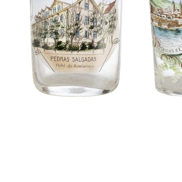 Portuguese Glass Vases, Early 20th Century, Set of 3 For Sale - Image 3 of 6