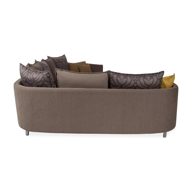 Onda Fabric Corner Sofa in Grey with Rounded Back by Rolf Benz For Sale - Image 10 of 13