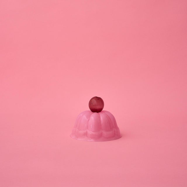 Pink JELLO S Hand-Blown Glass Cloche by Studio Berg For Sale - Image 8 of 15