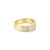 Contemporary Double Row Diamond Wedding Band .75cttw 14K Yellow Gold, Size 7.75 For Sale - Image 3 of 3