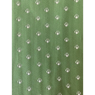 Vintage Scalamandre Paw Print Fabric - 4 Yards For Sale