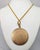 Metal Vintage 1970s Signed Napier Goldtone Round Horoscope Pendant Necklace For Sale - Image 7 of 9