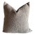 French Wooly Boucle and Linen Accent Pillow Ecorce For Sale
